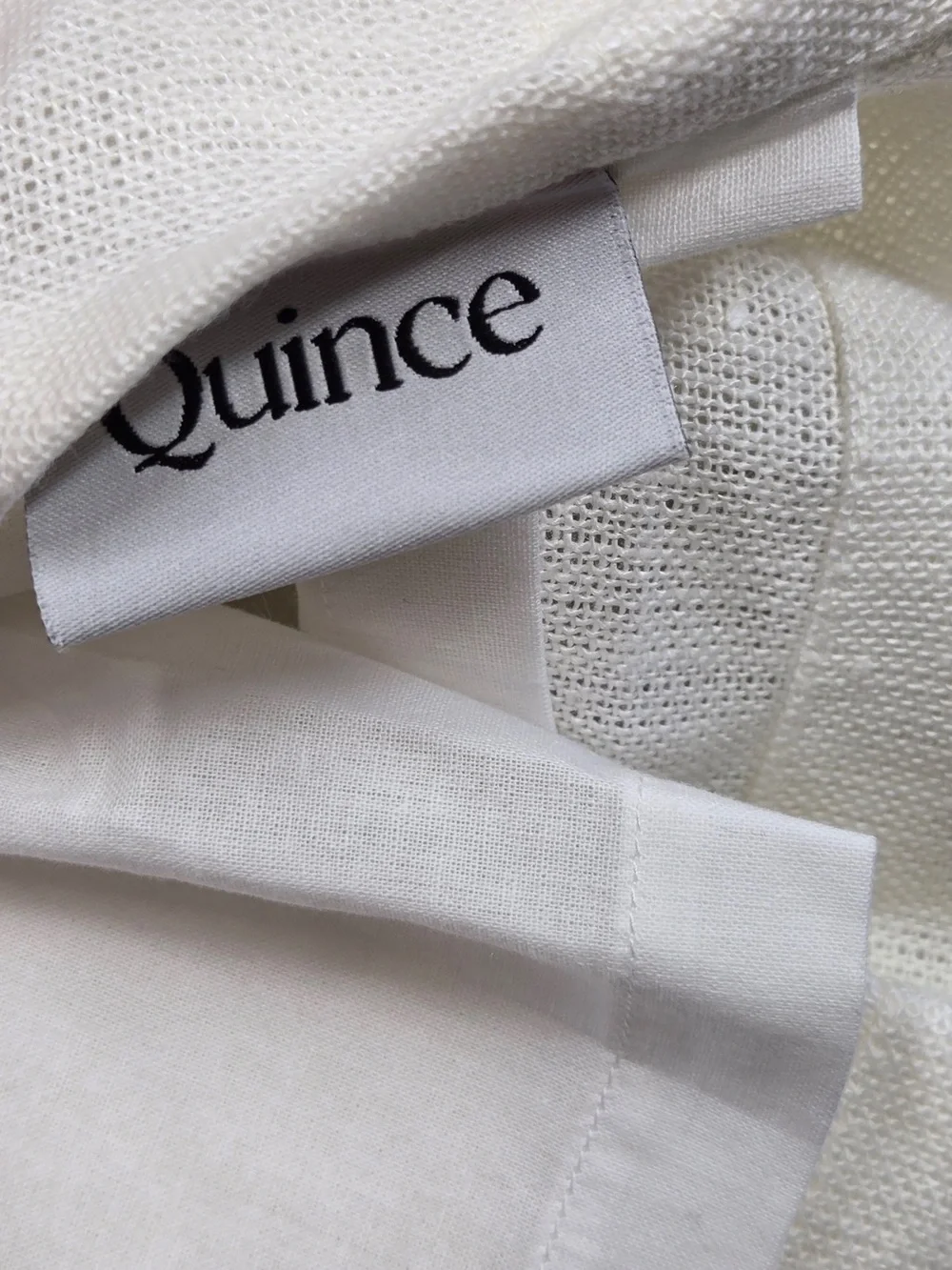 NWT QUINCE Set Of 2 48x84 Heavyweight European Linen Curtains White 0236